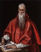 El Greco Saint Jerome as a Cardinal oil painting artist